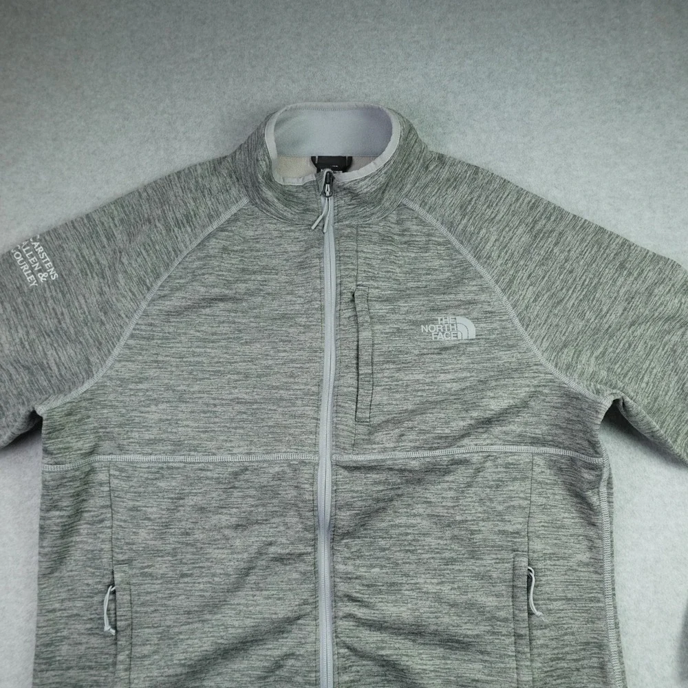 The North Face Jacket Mens Large Gray Heather Skyline Full Zip Fleece